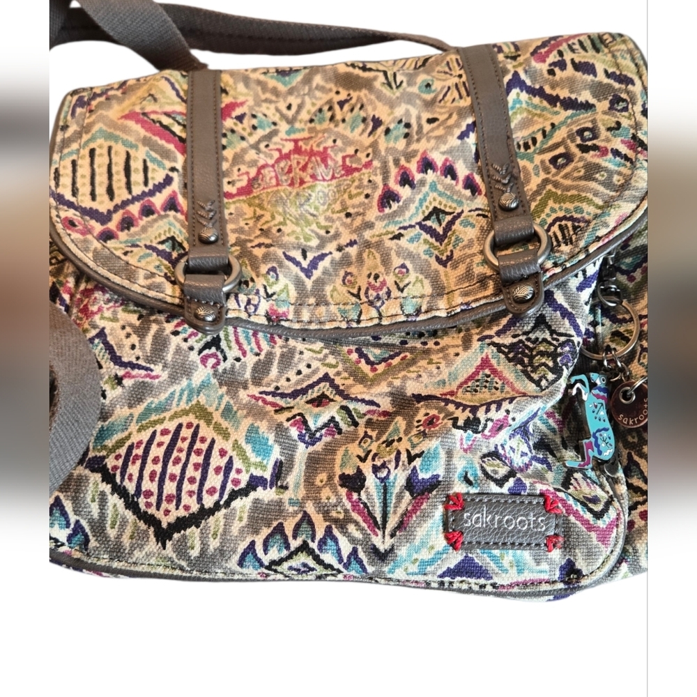 Sakroots Peace Backpack/Messenger Bag